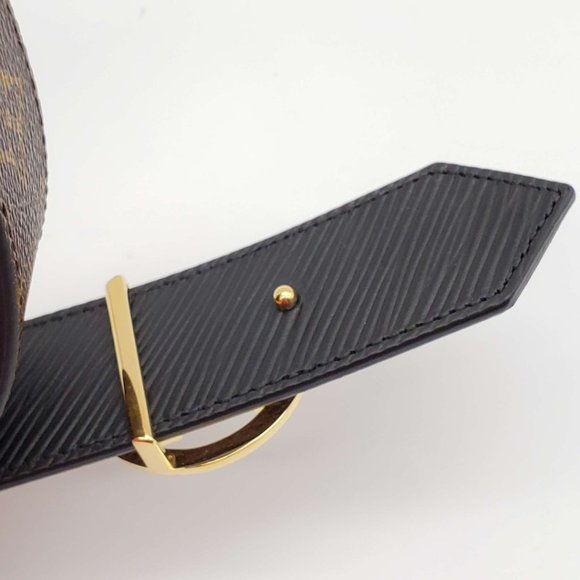 100% Authentic Louis Vuitton Circle Reversible Canvas and Leather Belt 85 - Picture 11 of 13